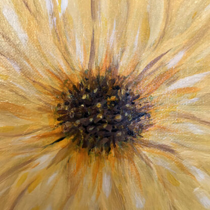 Hand-painted Yellow Daisy Flower - Image 2