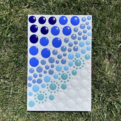 Dot Art; Simple Blues Painting