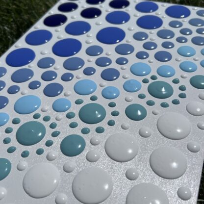 Dot Art; Simple Blues Painting - Image 2